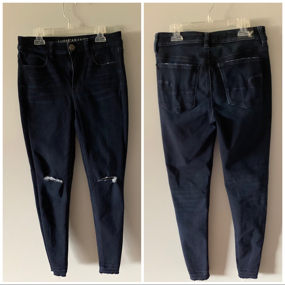 American Eagle Navy Skinny Jeans